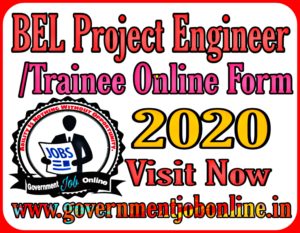 BEL Project Engineer/ Trainee Online Form 2020