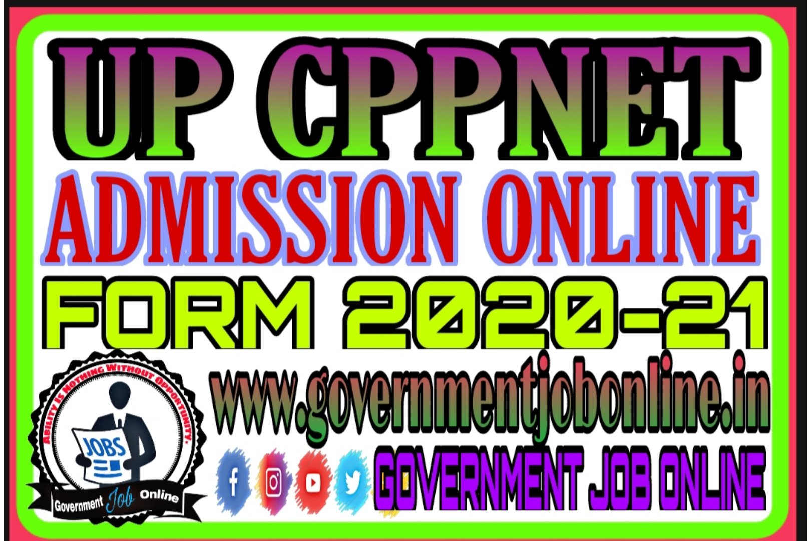 UP CPPNET Admission 2020 Online Form
