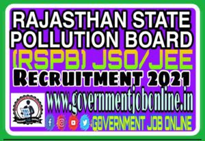 Rajasthan JEE/JSO Online Form 2021