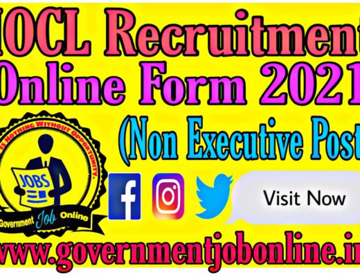 IOCL Recruitment Online Form 2021