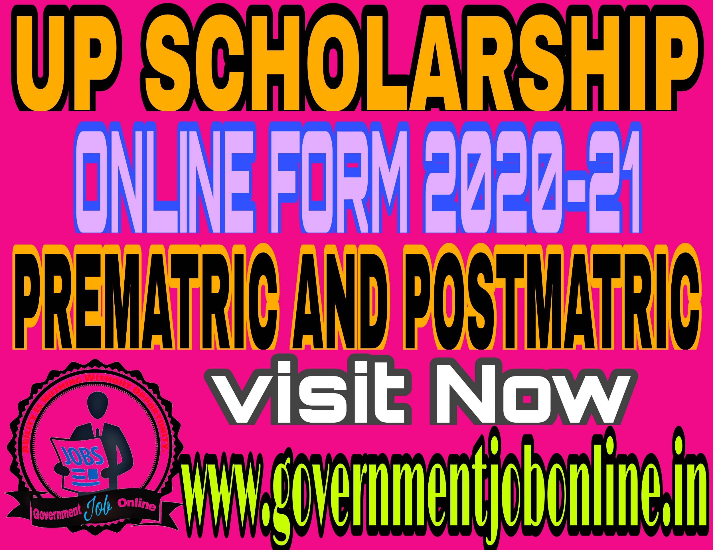 Up scholarship online form 2020-21prematric and postmatric