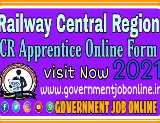Railway CR Apprentice 2022 Online Form