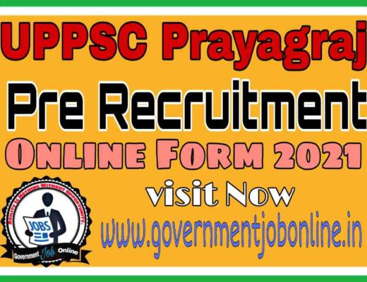 UPPSC Pre Online Form 2021