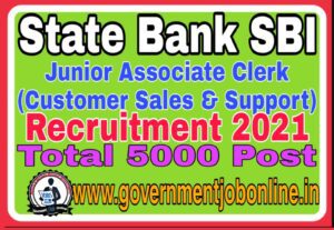 SBI Clerk Online Form 2021