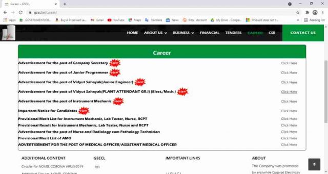 GSECL Vidyut Sahayak Online Form 2021