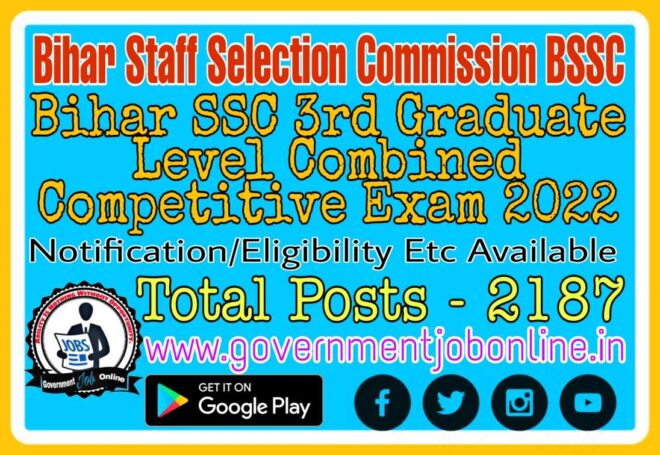 Bihar BSSC Graduate Level 2022 Online Form