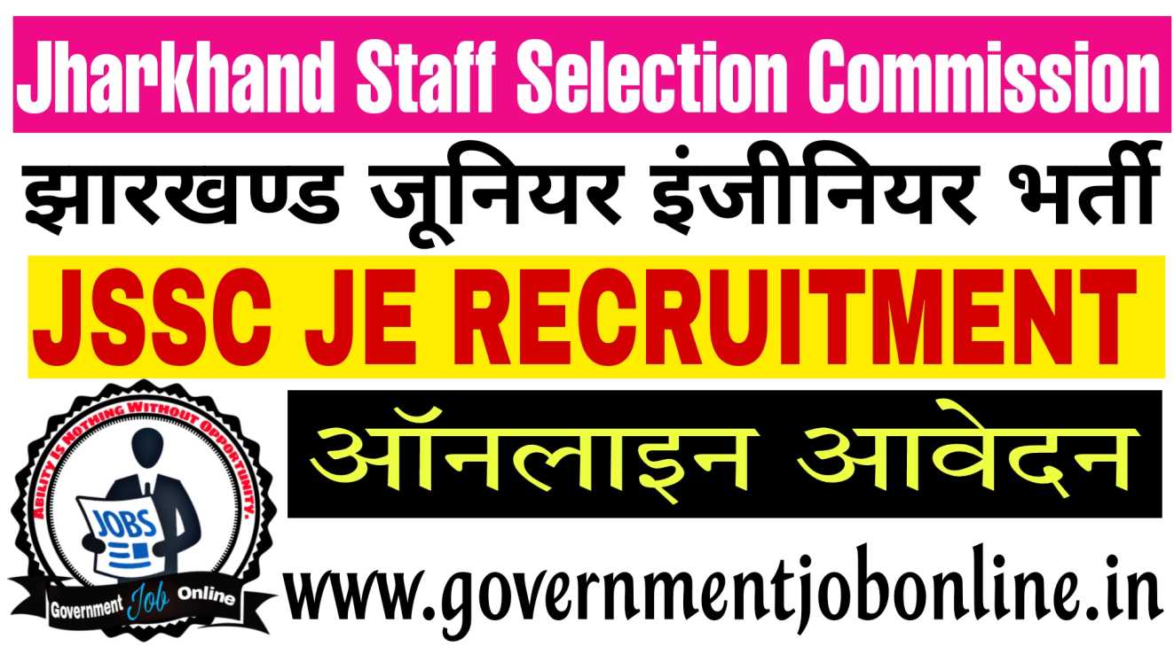 JSSC JE 2023 Junior Engineer Online Form For 1562 Post