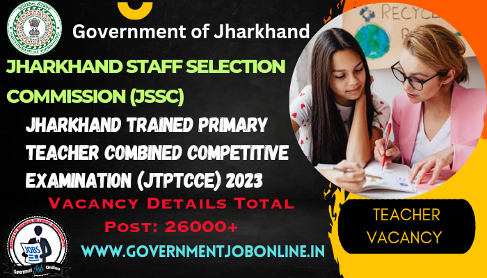 Jharkhand Primary Teacher Recruitment 2023 Online Form